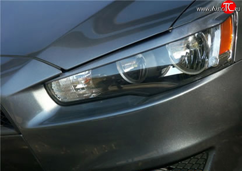 739 р. Реснички Evo Mitsubishi Lancer 10 CY хэтчбэк дорестайлинг (2007-2010) (Неокрашенные)  с доставкой в г. Пермь