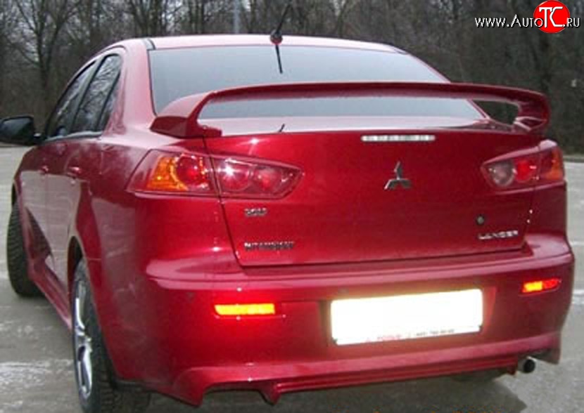 8 199 р. Спойлер Zodiak Mitsubishi Lancer 10 CY седан рестайлинг (2011-2017) (Неокрашенный)  с доставкой в г. Пермь