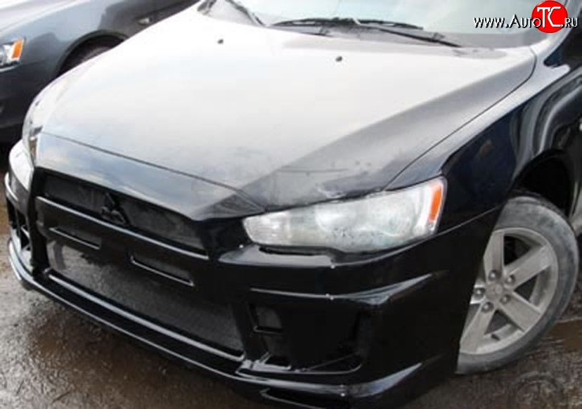 18 999 р. Передний бампер Extreme Mitsubishi Lancer 10 CY седан рестайлинг (2011-2017) (Неокрашенный)  с доставкой в г. Пермь