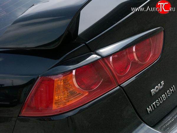 1 149 р. Реснички на задние фонари Mitsubishi Lancer 10 CY седан рестайлинг (2011-2017) (Неокрашенные)  с доставкой в г. Пермь