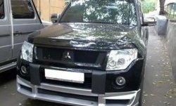 10 599 р. Накладка переднего бампера Sport Mitsubishi Pajero 4 V80 дорестайлинг (2006-2011) (Неокрашенная)  с доставкой в г. Пермь. Увеличить фотографию 2