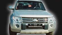 10 499 р. Накладка переднего бампера GT Dynamics Mitsubishi Pajero 4 V80 дорестайлинг (2006-2011) (Дорестайлинг, Неокрашенная)  с доставкой в г. Пермь. Увеличить фотографию 2