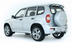 4 199 р. Комплект накладок на двери Dakar Chevrolet Niva 2123 рестайлинг (2009-2020) (Неокрашенные)  с доставкой в г. Пермь. Увеличить фотографию 2