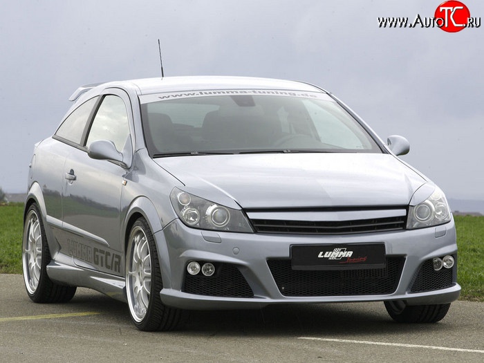 5 349 р. Передний бампер Lumma Opel Astra H GTC хэтчбек 3 дв. дорестайлинг (2004-2006) (Неокрашенный)  с доставкой в г. Пермь