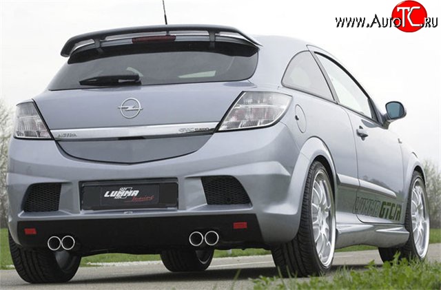 5 349 р. Задний бампер Lumma Opel Astra H GTC хэтчбек 3 дв. дорестайлинг (2004-2006) (Неокрашенный)  с доставкой в г. Пермь
