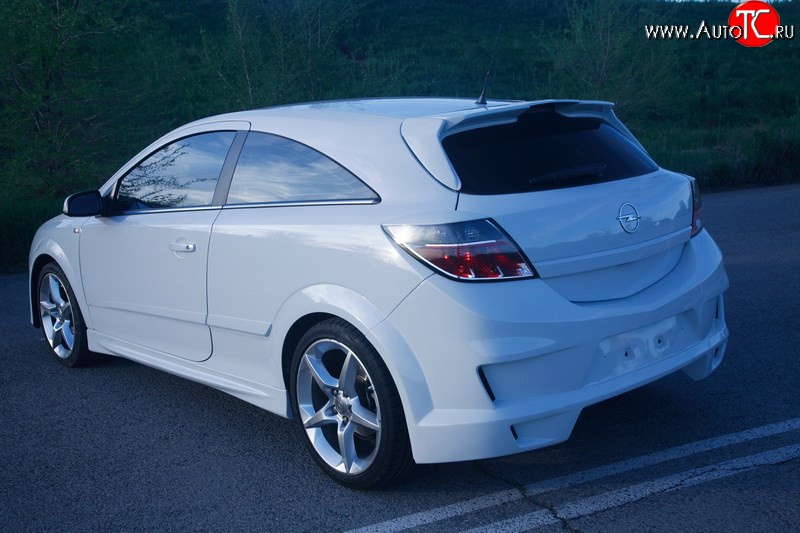 10 399 р. Задний бампер DM-Style  Opel Astra  H GTC (2004-2011) хэтчбек 3 дв. дорестайлинг, хэтчбек 3 дв. рестайлинг (Без сетки, Неокрашенный)  с доставкой в г. Пермь
