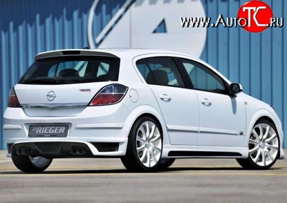5 899 р. Пороги накладки Rieger Opel Astra H хэтчбек 5дв дорестайлинг (2004-2007) (Неокрашенные)  с доставкой в г. Пермь