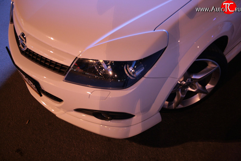 829 р. Реснички Global Tuning Opel Astra H хэтчбек 5дв рестайлинг (2007-2015) (Неокрашенные)  с доставкой в г. Пермь