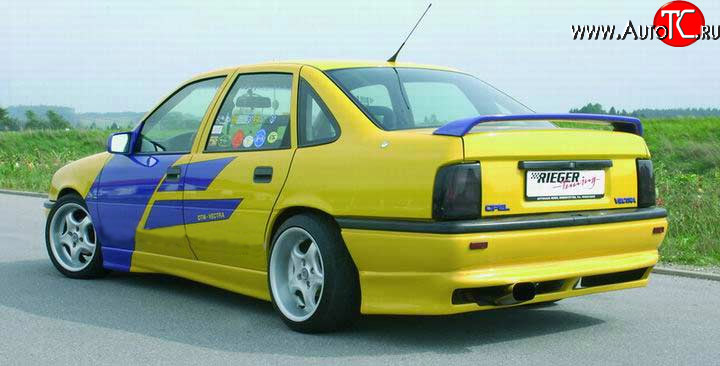 3 449 р. Накладка заднего бампера Rieger Opel Vectra A седан дорестайлинг (1988-1992)  с доставкой в г. Пермь