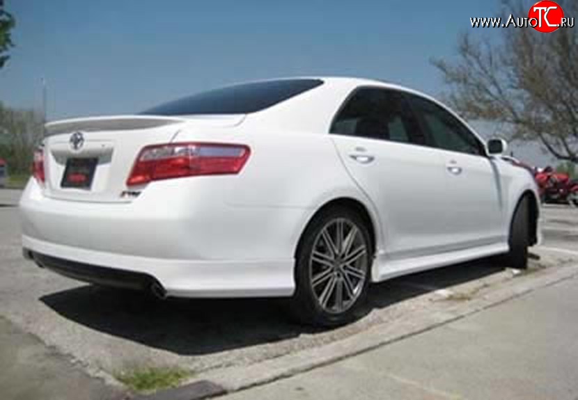 7 349 р. Накладка заднего бампера SARONA Toyota Camry XV40 рестайлинг (2009-2011) (Неокрашенная)  с доставкой в г. Пермь