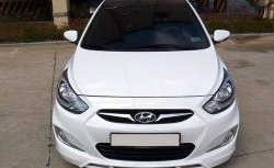 3 399 р. Накладка CT на передний бампер Hyundai Solaris RBr седан дорестайлинг (2010-2014) (Неокрашенная)  с доставкой в г. Пермь. Увеличить фотографию 4