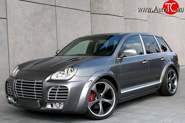 30 699 р. Передний бампер Techart Magnum I Porsche Cayenne 955 (2002-2006) (Неокрашенный)  с доставкой в г. Пермь