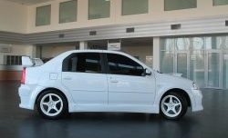 Пороги накладки Power DM Renault Logan  1 (2004-2010) дорестайлинг
