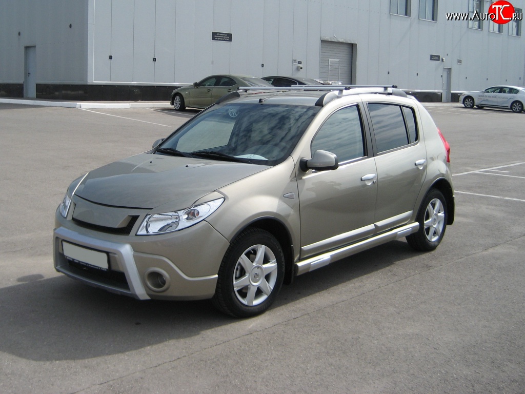9 799 р. Передний бампер Kart RS Renault Sandero (BS) (2009-2014) (Неокрашенный)  с доставкой в г. Пермь