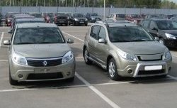 9 799 р. Передний бампер Kart RS Renault Sandero (BS) (2009-2014) (Неокрашенный)  с доставкой в г. Пермь. Увеличить фотографию 3