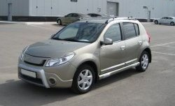 1 849 р. Реснички Kart RS Renault Sandero (BS) (2009-2014) (Неокрашенные)  с доставкой в г. Пермь. Увеличить фотографию 2