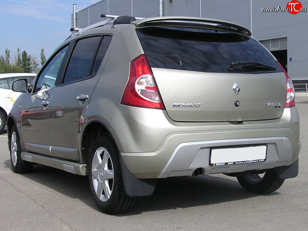 9 799 р. Задний бампер Kart RS Renault Sandero (BS) (2009-2014) (Неокрашенный)  с доставкой в г. Пермь