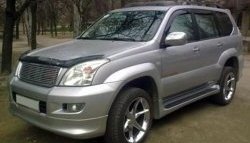 14 149 р. Пороги накладки Original Design Toyota Land Cruiser Prado J120 (2002-2009) (Неокрашенные)  с доставкой в г. Пермь. Увеличить фотографию 3