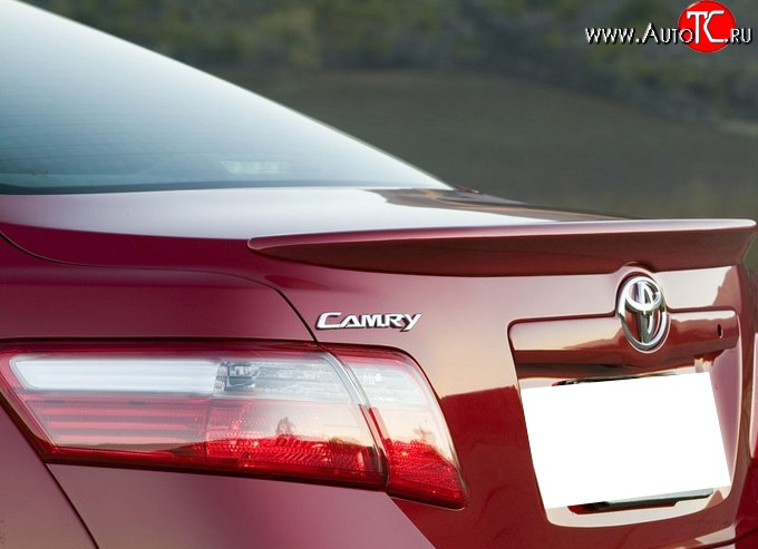 3 199 р. Лип спойлер Style Toyota Camry XV40 рестайлинг (2009-2011) (Неокрашенный)  с доставкой в г. Пермь