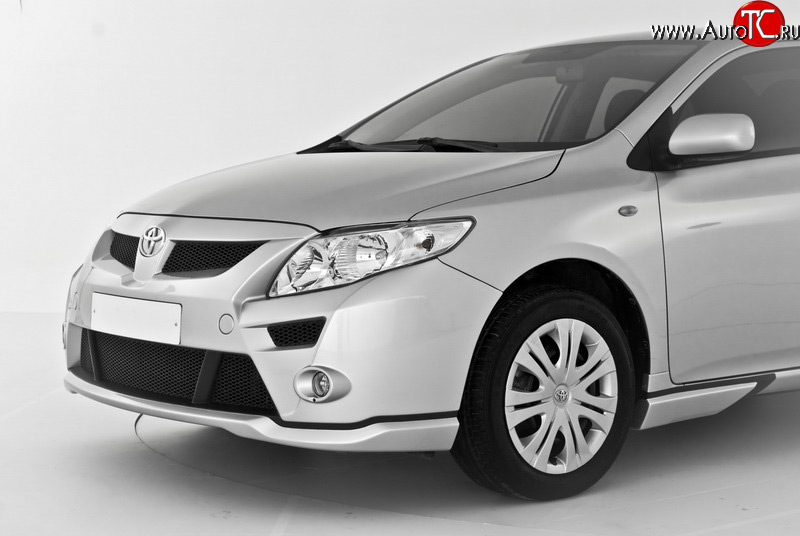 5 199 р. Передний бампер RS Toyota Corolla E150 седан рестайлинг (2009-2013) (Неокрашенный)  с доставкой в г. Пермь
