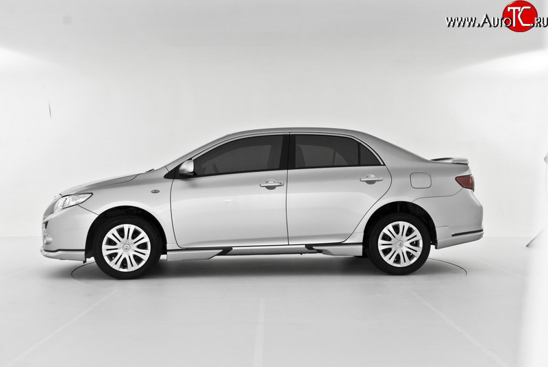 2 499 р. Пороги RS Toyota Corolla E150 седан дорестайлинг (2006-2010) (Неокрашенные)  с доставкой в г. Пермь