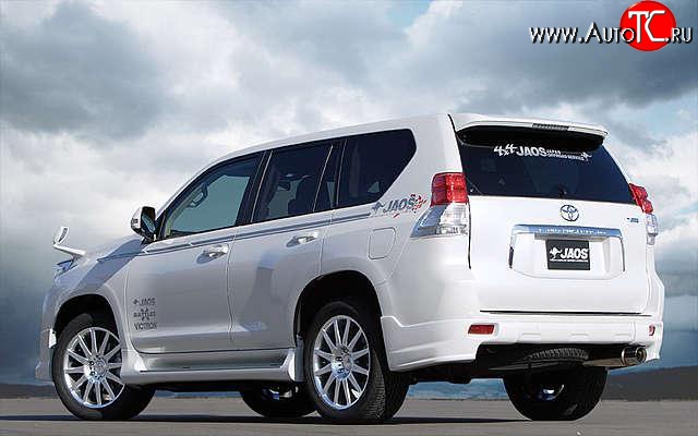 12 799 р. Накладки заднего бампера JAOS  Toyota Land Cruiser Prado  J150 (2009-2013) дорестайлинг (Неокрашенная)  с доставкой в г. Пермь