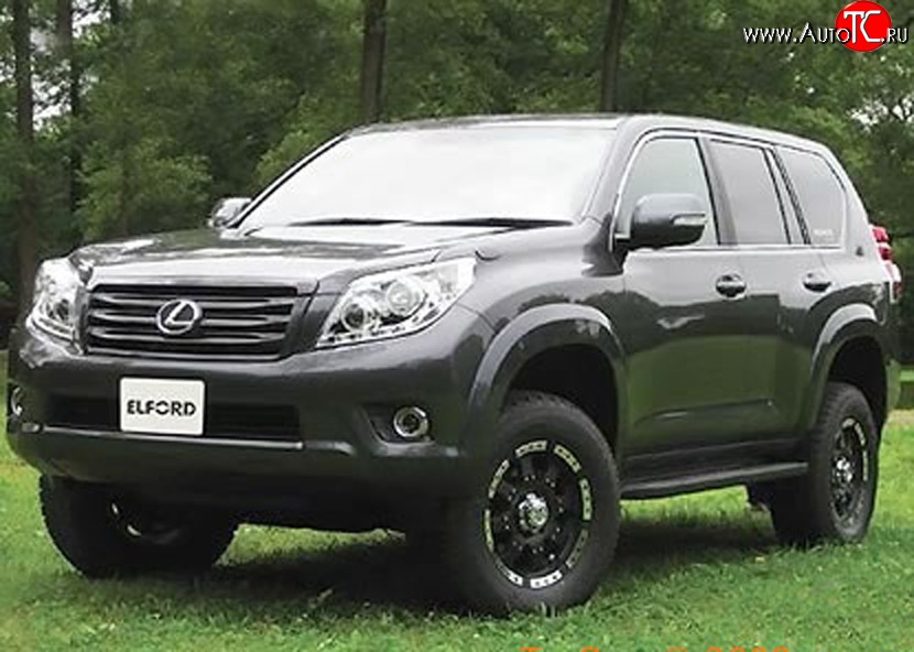 23 049 р. Арки крыльев ELFORD Toyota Land Cruiser Prado J150 дорестайлинг (2009-2013) (Неокрашенные)  с доставкой в г. Пермь