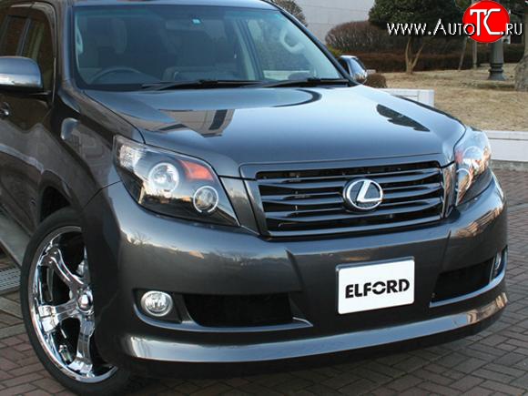 23 899 р. Передний бампер ELFORD Toyota Land Cruiser Prado J150 дорестайлинг (2009-2013) (Неокрашенный)  с доставкой в г. Пермь