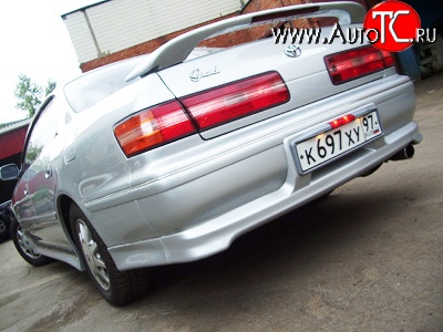4 849 р. Накладка Concept на задний бампер Toyota Mark 2 X100 седан (1996-2000) (Неокрашенная)  с доставкой в г. Пермь