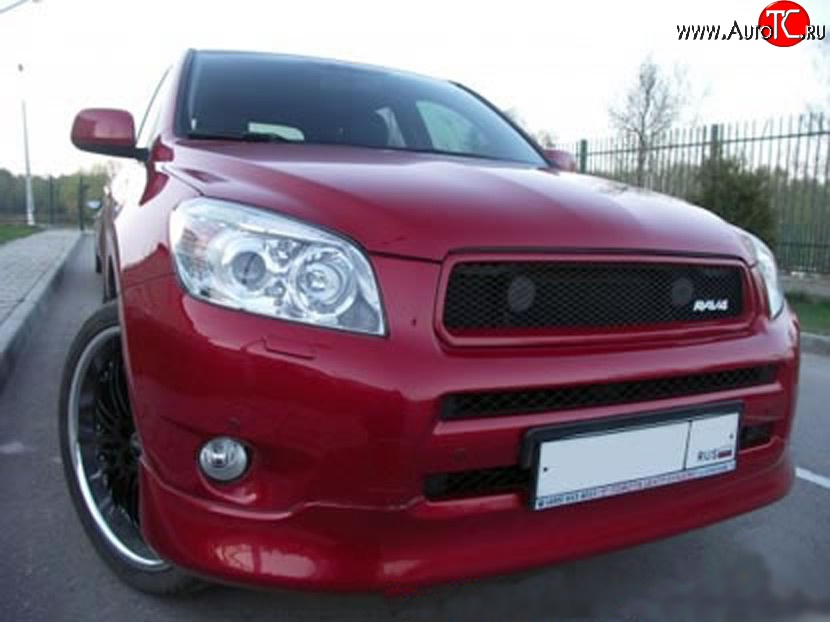 8 949 р. Накладка ORIGINAL на передний бампер Toyota RAV4 XA305 5 дв. дорестайлинг (2005-2009) (Неокрашенная)  с доставкой в г. Пермь