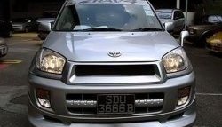 8 949 р. Накладка переднего бампера Sport Toyota RAV4 CA20 3 дв. дорестайлинг (2000-2003) (Неокрашенная)  с доставкой в г. Пермь. Увеличить фотографию 3