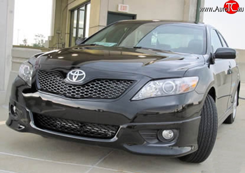 7 349 р. Накладка переднего бампера Sport Edition Toyota Camry XV40 рестайлинг (2009-2011) (Неокрашенная)  с доставкой в г. Пермь