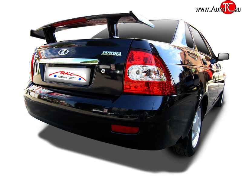 3 099 р. Средний универсальный спойлер Кураж Hyundai Solaris (1998-2012) (Без места под стоп сигнал, Неокрашенный)  с доставкой в г. Пермь