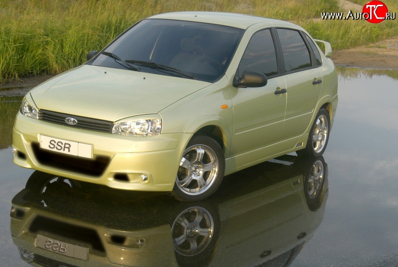 7 799 р. Передний бампер SSR  Лада Калина ( 1118,  1117,  1119) - Калина Спорт  1119 (Без сетки, Неокрашенный)  с доставкой в г. Пермь