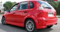 8 929 р. Задний бампер TMS-GTI Лада Калина 1119 хэтчбек (2004-2013) (Неокрашенный)  с доставкой в г. Пермь. Увеличить фотографию 2
