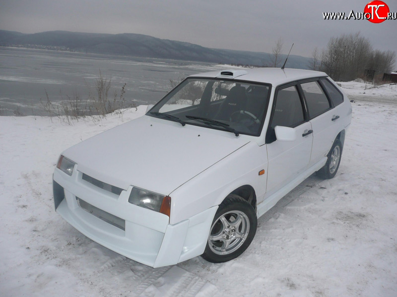 3 499 р. Передний бампер Миллер-Пилот (без мест под ПТФ) Лада 2108 (1984-2003) (Неокрашенный)  с доставкой в г. Пермь