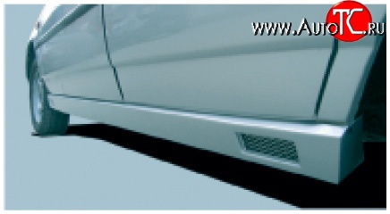 919 р. Пороги накладки АКС Лада 2110 седан (1995-2007) (Неокрашенные)  с доставкой в г. Пермь