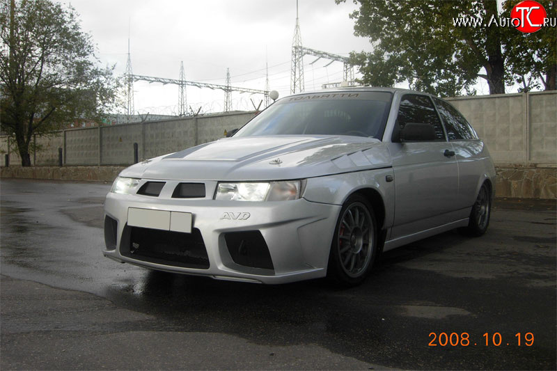7 699 р. Передний бампер AVR  Лада 2112 (2002-2009) купе (Неокрашенный)  с доставкой в г. Пермь
