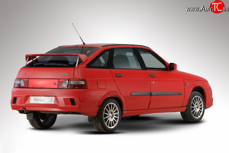 4 499 р. Задний бампер Гранд Эволюция Лада 2112 купе (2002-2009) (Неокрашенный)  с доставкой в г. Пермь