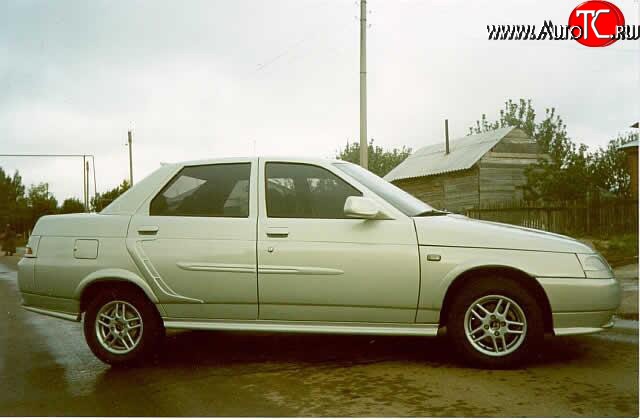 589 р. Пороги накладки Кураж 2 Лада 2112 хэтчбек (1999-2008) (Неокрашенные)  с доставкой в г. Пермь