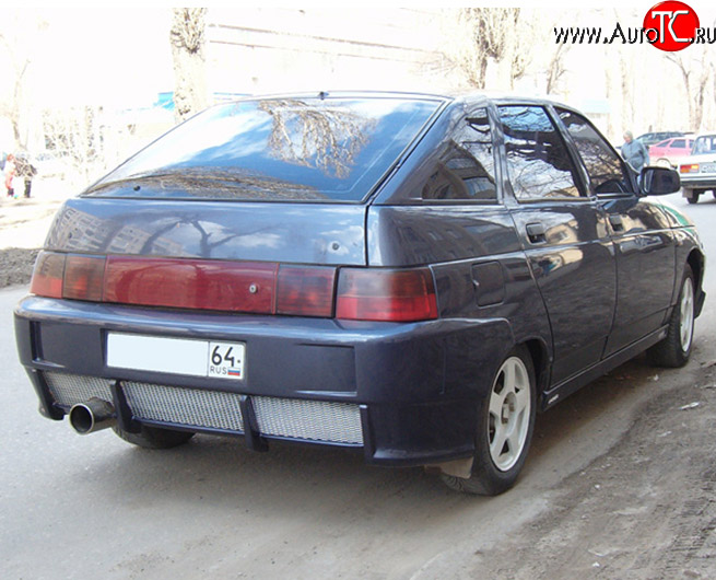 4 599 р. Задний бампер M-VRS V2 Лада 2112 хэтчбек (1999-2008) (Неокрашенный)  с доставкой в г. Пермь