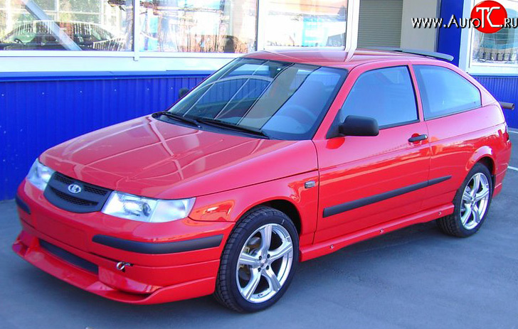 5 499 р. Спойлер SVR переднего бампера Лада 2112 купе (2002-2009) (Неокрашенная)  с доставкой в г. Пермь