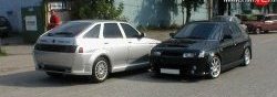 8 149 р. Задний бампер X1 с расширителями арок с расширителями арок Лада 2112 купе (2002-2009) (Неокрашенный)  с доставкой в г. Пермь. Увеличить фотографию 3