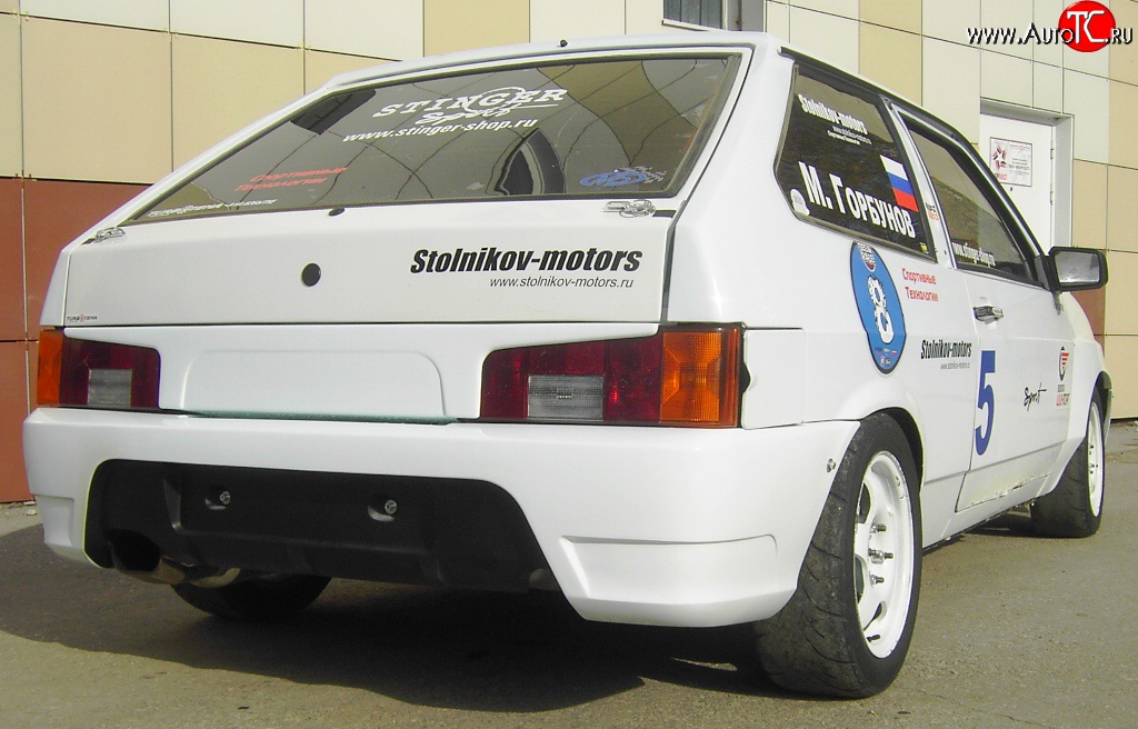 3 899 р. Задний бампер Evo Лада 2108 (1984-2003) (Неокрашенный)  с доставкой в г. Пермь