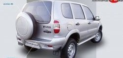 559 р. Накладки Кураж 2 на фонари (до 2009 г)  Chevrolet Niva  2123 (2002-2008), Лада 2123 (Нива Шевроле) (2002-2008) (Неокрашенные)  с доставкой в г. Пермь. Увеличить фотографию 2
