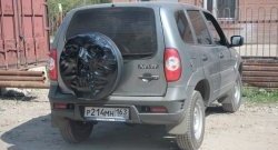 3 899 р. Чехол запасного колеса Трофей Снайпера Chevrolet Niva 2123 дорестайлинг (2002-2008) (Неокрашенный)  с доставкой в г. Пермь. Увеличить фотографию 4