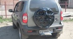 3 899 р. Чехол запасного колеса Трофей Снайпера Chevrolet Niva 2123 дорестайлинг (2002-2008) (Неокрашенный)  с доставкой в г. Пермь. Увеличить фотографию 7