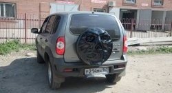 3 899 р. Чехол запасного колеса Трофей Снайпера Chevrolet Niva 2123 дорестайлинг (2002-2008) (Неокрашенный)  с доставкой в г. Пермь. Увеличить фотографию 8