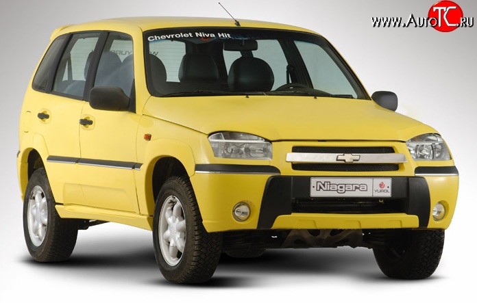5 799 р. Передний бампер Ниагара Chevrolet Niva 2123 дорестайлинг (2002-2008) (Неокрашенный)  с доставкой в г. Пермь
