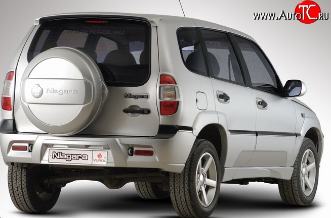 709 р. Комплект накладок Ниагара 2 на фонари (до 2009 г) Chevrolet Niva 2123 дорестайлинг (2002-2008) (Неокрашенные)  с доставкой в г. Пермь
